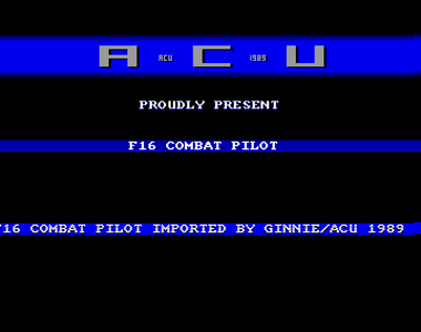F-16 Combat Pilot