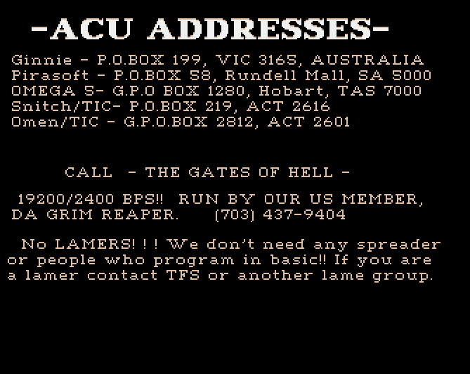 Screenshot of 1989 Demo Collection