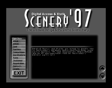 Screenshot of Scenery '97 Invitation