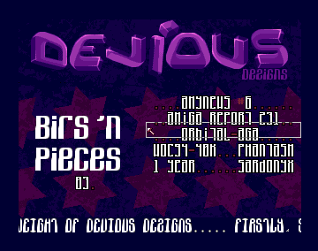 Bits 'n Pieces 3 Menu