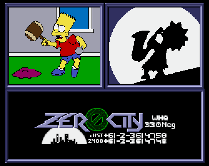 Screenshot of The Simpsons Demo