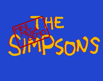Screenshot of The Simpsons Mini Mega Demo