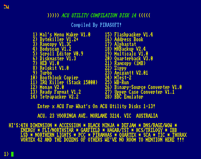 ACU Utilities Disk 14