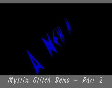 Screenshot of Glitch Demo
