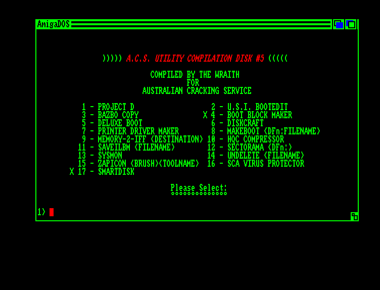 ACU Utilities Disk 05 (A.C.S)
