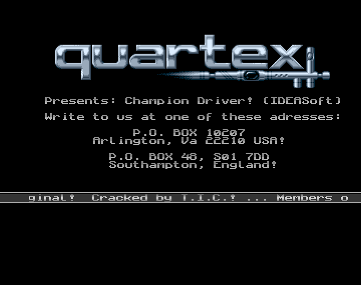 Screenshot of Champion Driver