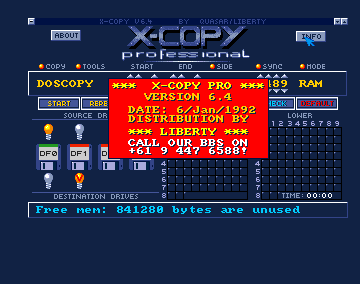 Screenshot of X-Copy Professional V6.4