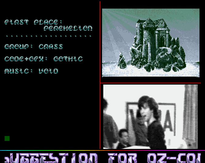 Screenshot of Oz Con Placings